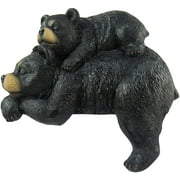 6 Black Bear Shelf Snoozers Rustic Home Office Decor Figurine