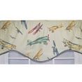 thumbnail image 2 of RLF Home Air Show Cornice 100% Cotton with Fully Lined 3" Rod Pocket Valnance for Windows 50" x 17" Antique, 2 of 2