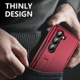 thumbnail image 7 of for Samsung Galaxy Z Fold 7 Matte Case, Skin Friendly Adjustable Kickstand HD Film Folding Case Anti-Scratch Drop Protective Slim Phone Cover Hinge Protection for Samsung Galaxy Z Fold 7, Red, 7 of 7
