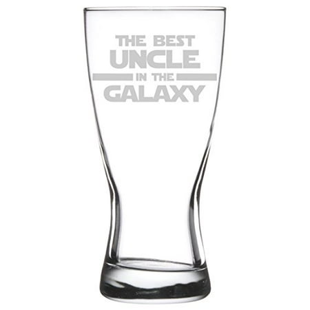 15 oz Beer Pilsner Glass Best Uncle In The Galaxy