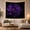 Shattering Rose, variant on Luminous Purple Lotus in Starry Night Sky Mystical Celestial Art for Meditation Enthusiasts Ethereal Space Decor Housewarming Gift Tapestry Wall Hanging for Bedroom and Living Room