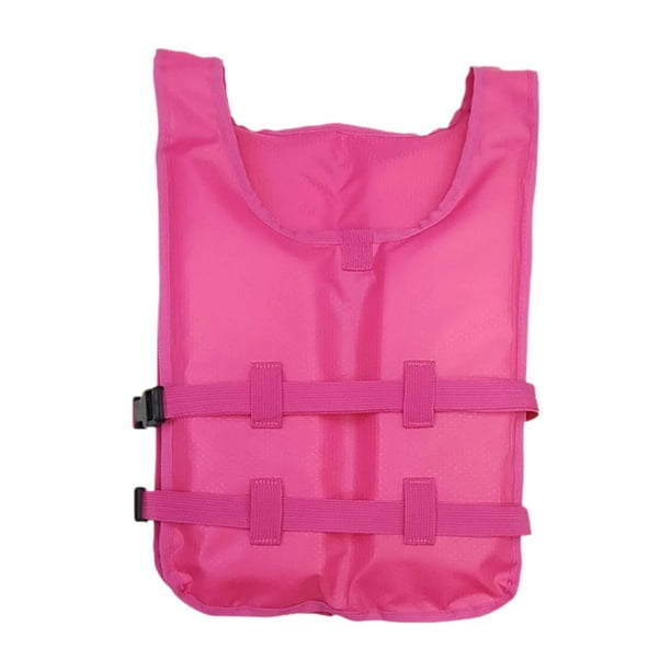 Chaleco de natación con correas ajustables, portátil, transpirable y ligero. Rosa