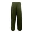thumbnail image 3 of Miaoju Girls Pants Wide Leg School Uniform Pants Cozy Elastic Waist Summer Casual Beach Lounge Trousers with Pockets, 3 of 9