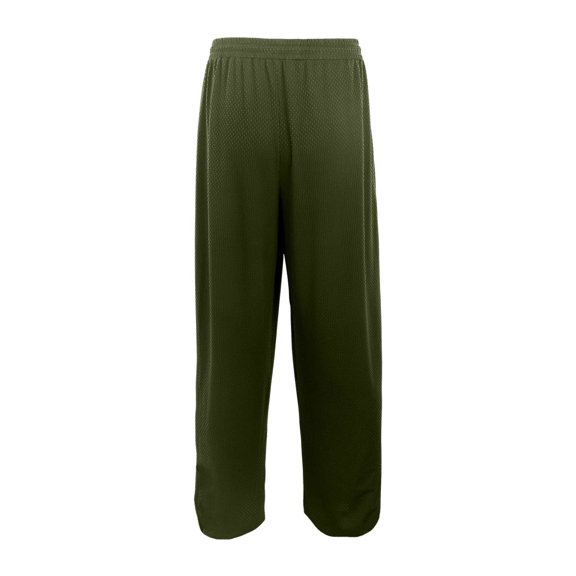 Glisme Pants For Men Solid Color Elastic Waist With Pockets And Drawstring Summer Quick Dry Men Sports Trousers Size L Army Green