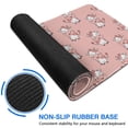 thumbnail image 6 of Long Mouse Pads for Desk,Pink Cow Pattern Desk Mats on Top Of Desks, Desk Mouse Pad Extra Large with 3mm Non-Slip Base and Stitched Edge for Gaming,Office,Work,Home 31.5"x11.8", 6 of 6