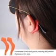 thumbnail image 5 of Uxcell 20 Pairs Glasses Ear Grip Silicone Anti-slip Ear Hook Eyewear Retainer Eyeglass Temple Tip Holder for Daily Wear, Orange, 5 of 6