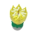 thumbnail image 2 of New Double-deck Rotating Music Lotus Flower Candle For Birthday, 2 of 2