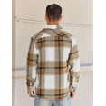 thumbnail image 4 of COOFANDY Mens Long Sleeve Flannel Shirt Cotton Collared Button Up Shirts Casual Plaid Shirt, 4 of 5
