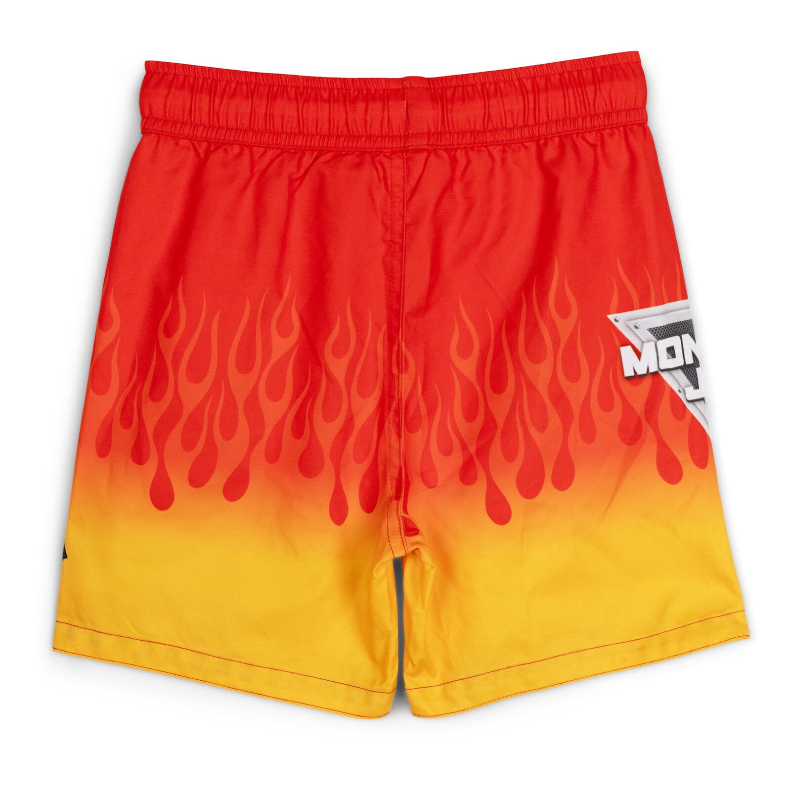 Monster Jam Toddler Boys' Swimwear Swim Trunks Grave Digger Flame