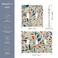 thumbnail image 2 of Yayeee Toggle Light Switch Wall Plate 2-Gang 4.56"x4.48" Decorative Outlet Cover, Beige Whimsical Leaves, 2 of 7