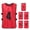 Red, variant on Elowen Soccer Pinnies Kids Numbered Football Bibs, Polyester Quick Drying Soccer Jerseys Team Training Practice Sports Vest Fit for Football, Basketball, Volleyball, Hockey