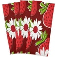 thumbnail image 3 of Dreamtimes Soft Absorbent Reusable Kitchen Towels, Set of 6|28x18 in, Strawberry Flowers 2 Dining Kitchen Living Room Tea Towels Dish Towels Decorative Towels, 3 of 7