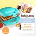 thumbnail image 2 of Babycakes - Mini máquina de palillos para gofres de Select Brands – Mini máquina para desayunar – Cuenta con revestimiento antiadherente y pies antideslizantes – Aparato de cocina – Hace 4 unidades, 2 of 5