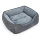 thumbnail image 1 of Cama para perros MIXJOY rectangular lavable para perros pequeños y medianos, color gris, 1 of 6