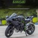 thumbnail image 2 of 1:9 Scale Kawasaki H2 Alloy Motorcycle Model Diecast Off-Road Autocycle Toys Carrying Lights-H2, 2 of 5