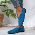 thumbnail image 6 of Viluyesy Flats for Womens, Square Toe Faux Suede 2026 Trendy Casual Dressy Work Loafers Shoes Blue US5.5, 6 of 8