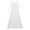 White, variant on Aislor Kids Flower Girl Wedding Pageant Bridesmaid Dress Halter Backless Chiffon Floral Lace Maxi Gown