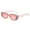 Pink, variant on Womens Mens Fashion Sunglasses Diamond Studded Small Square Rhinestone Design with AC Lens and PC Frame and 99 Percent