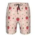 thumbnail image 4 of Kdxio Strawberry Pattern Mens Casual Shorts - Drawstring Summer Beach Sports Shorts for Men, 4 of 9