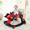 thumbnail image 2 of Costway 4-in-1 Baby Walker Foldable Activity Push Walker Adjustable Height Red, 2 of 8