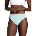 thumbnail image 3 of Fruit of the Loom Women's Cotton Hi-Cut Brief Underwear, 10-Pack, 3 of 9