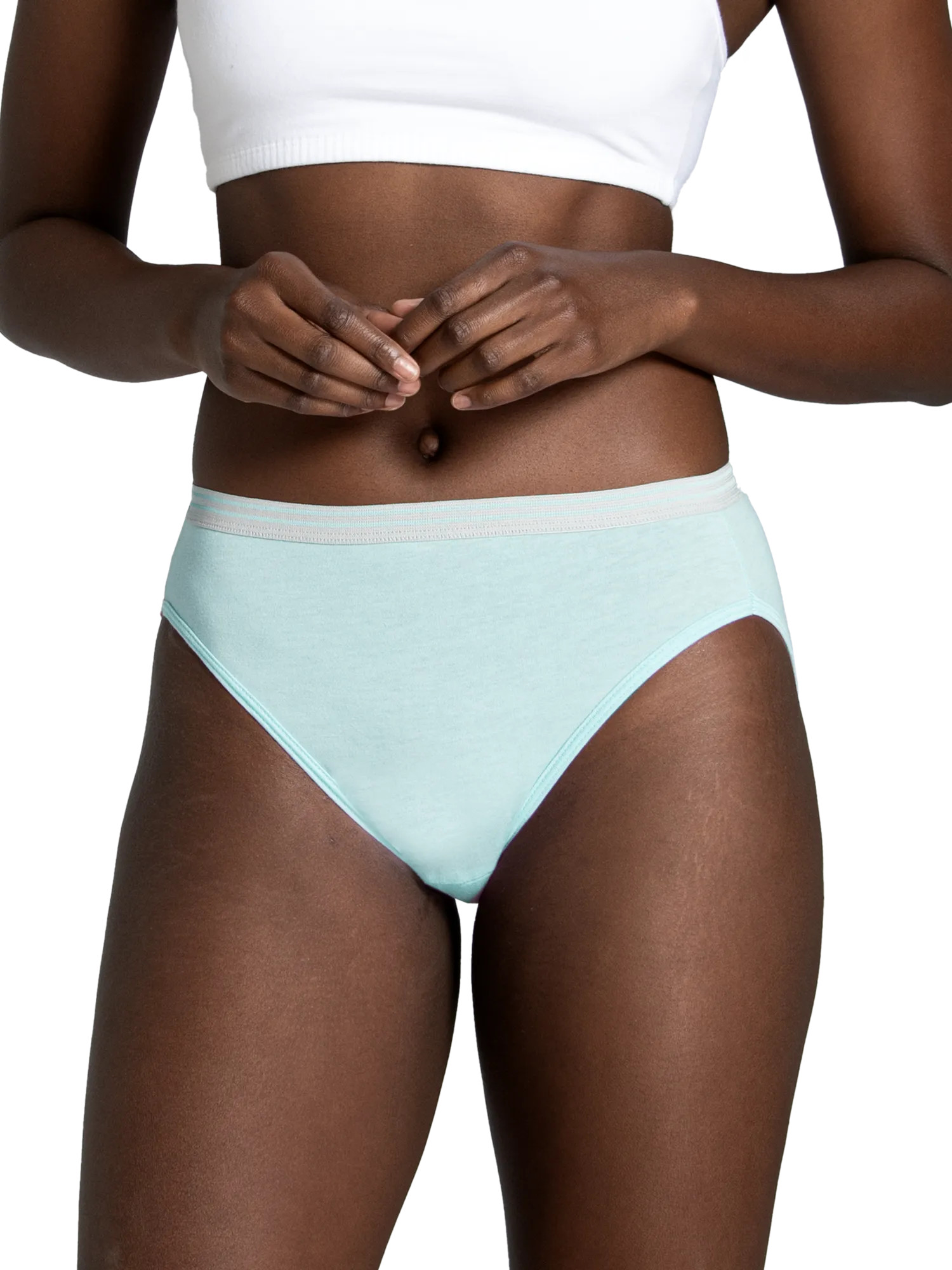 Fruit of the Loom Women's Cotton Hi-Cut Brief, 10-Pack photo 2