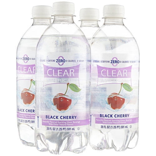 Clear American Black Cherry Sparkling Water, 20 Fl. Oz.