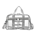 thumbnail image 2 of freneci Clear Tote Bag Lightweight Shoulder Bag for Travel Concert Beach Music Festival Light Gray, 2 of 8