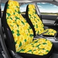 thumbnail image 3 of POLERO Yellow Hibiscus Pattern Auto Front Seats Protector for Interior Accessories, Elastic Front Car Seat Cover Interior Decor Polyester Automotive Seat Covers, 3 of 12