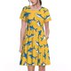 thumbnail image 1 of Easygdp Shark Print para Vestido Transpirable de Mujer, Vestido Suelto de Manga Corta con Pliegues y Bolsillos para el Verano, 1 of 6