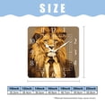 thumbnail image 2 of 12 Inch Wall Clock Battery Operated Square Clock Decorative for Office, Kitchen, Outdoor, Living Room，Jacket Lion Stripe Print, 2 of 4