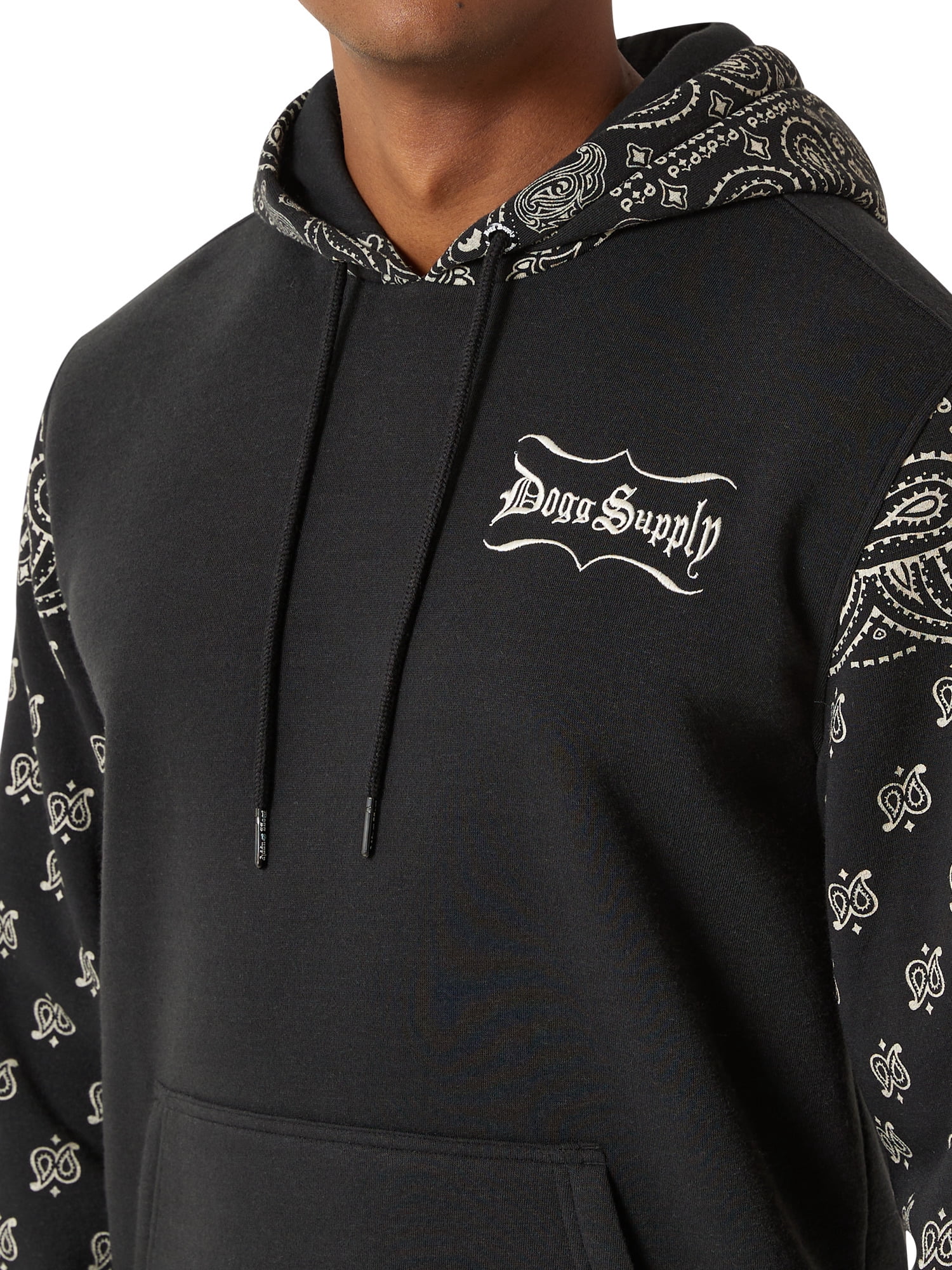 Dogg Supply by Snoop Dogg Men's & Big Men's Paisley Fleece Hoodie Sweatshirt, Sizes XS-3XL