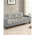 thumbnail image 2 of Blue Boho Sofa Couch Cushion Covers Washable, Removable Stretchable Sectional Couch Covers, Vintage Southwestern Ethnic Geometric Slipcovers for L & T Shape Sofa Furniture Protector S Size 3 pcs, 2 of 7