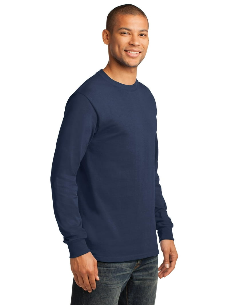 Port & Company Tall Long Sleeve Essential Tee-2XLT (Navy