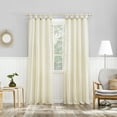 thumbnail image 5 of No. 918 Hathaway Twist Tab Semi-Sheer Tab Top Curtain Panel, 40"x96", Ivory, 5 of 8