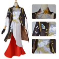 thumbnail image 3 of Disfraz de Honkai Star Rail para mujer, traje de Cosplay de juego Honkai Himeko, vestido de noche Sexy, peluca de Cosplay con hebilla roja, 3 of 4