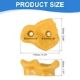 thumbnail image 2 of Rock Climbing Holds, 10 Pcs Large Climbing Rock Wall Grips with Double Hole for Playground Accessory, Yellow-A, 2 of 7