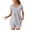 *Gray, variant on ClodeEU Womens Fashion Printed Pajama Sets ,Henley Neck Short Sleeve Short 2 Piece Summer Sleepwear Gray,Womens Plus L