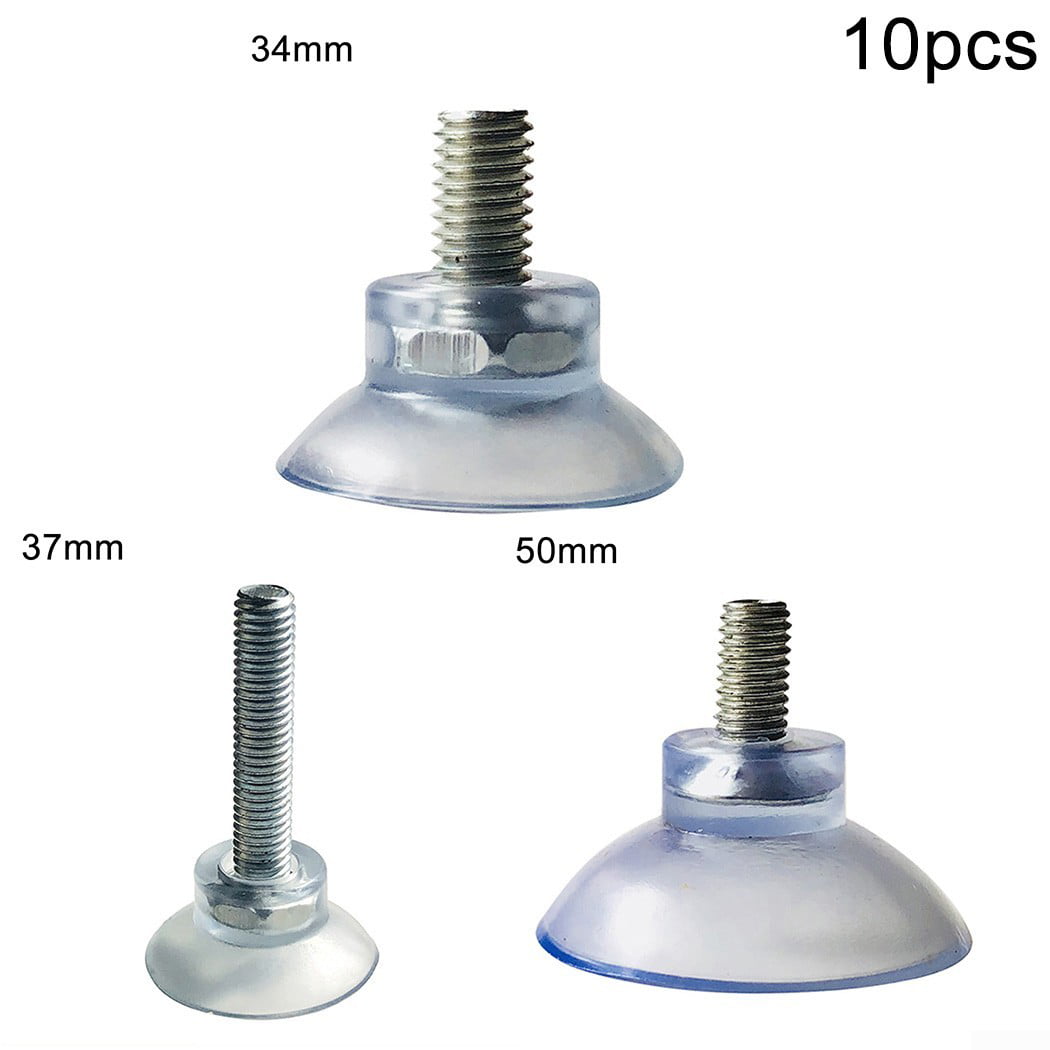 Details about   Rubber Suction Hooks Suction Cups Thumb Screw Transparent 34mm/37mm/50mm 