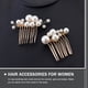 thumbnail image 2 of peinetas de perlas para boda, horquillas para novia, pinzas para el cabello con perlas, accesorios para el cabello, 2 of 6