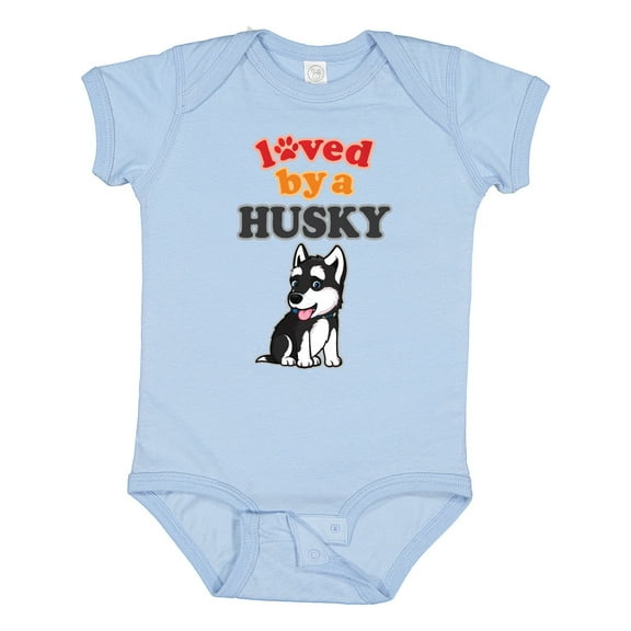 Inktastic Siberian Husky Dog Puppy Boys or Girls Baby Bodysuit