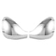 thumbnail image 1 of cubierta de espejo retrovisor Plata, 2 piezas de cubierta de espejo retrovisor de coche, Cubierta del espejo retrovisor cubierta de espejo de puerta de Material ABS reemplazo para 207 308 2006‑2014, 1 of 14