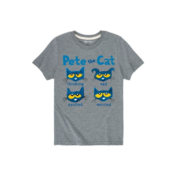 Pete The Cat - The Faces Of Pete - Toddler Short Sleeve Graphic T-Shirt