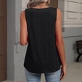 thumbnail image 3 of Iaqnaocc 4th Of July Tank Tops for Women Sleeveless 2026 Summer Loose Fit V Neck Pleated Tees Independence Day USA Flag Festival Outfits Black XXL, 3 of 6
