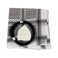 thumbnail image 4 of Arab Shemagh Middle Eastern Mens Keffiyeh and Hairhoop Accessories for Adult Formal Cultural Event Casual Everyday Wear, 4 of 9