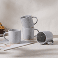 thumbnail image 2 of Vesteel Coffee Mugs Set of 4, 12oz Porcelain Coffee Cups with handle, Ceramic Stoneware Mug for Milk, Coffee, Hot Cocoa, Microwave & Dishwasher Safe, Light Gray, 2 of 9