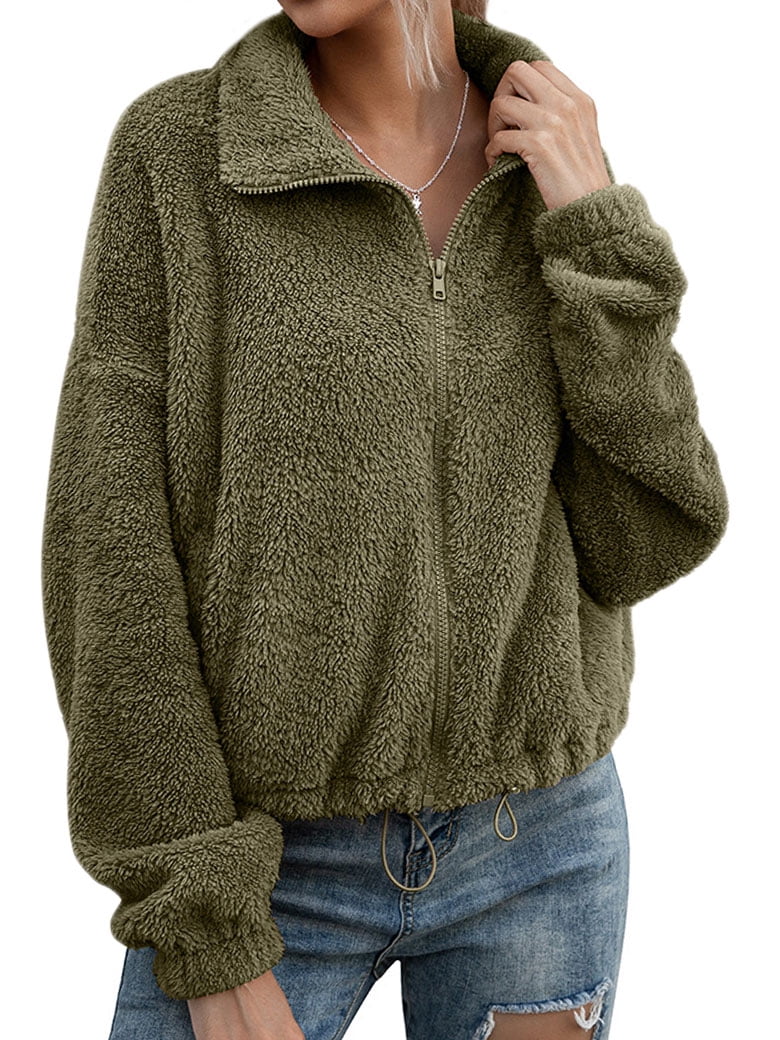 women's double sided fleece pullover