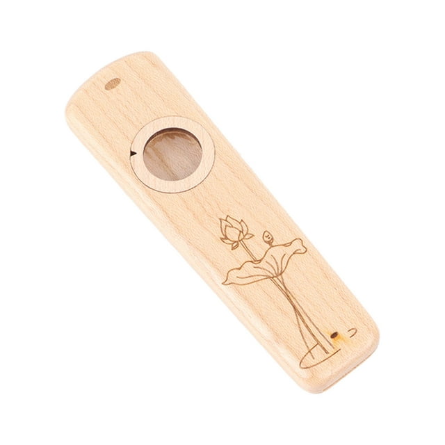 Wood Kazoo, Lightweight Portable Guitar Partner Flute Musical Instrument Gift, Handmade, Easy To Play, Classic Timbre, Multifunctional Accompaniment