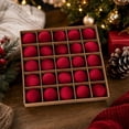 thumbnail image 2 of 2026 Christmas Home Party Decoration Flocked Christmas Ball Set Hanging Ornaments For Scene Decoration And Christmas Tree Christmas Celebration Party Supplies, 2 of 7