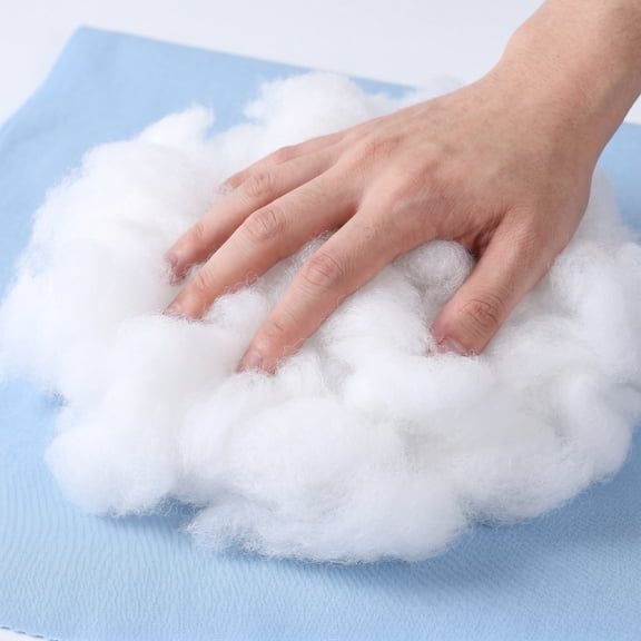 DEEPCRAFF Cotton Filling - White, Soft, High Elasticity, Perfect for Stuffed Animals and DIY Use 1Pack
